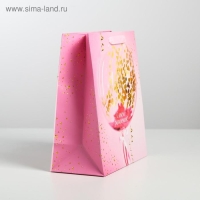 Пакет подарочный ламинированный вертикальный, упаковка, &laquo;С Днем Рождения!&raquo;, ML 23 х 27 х 11,5 см