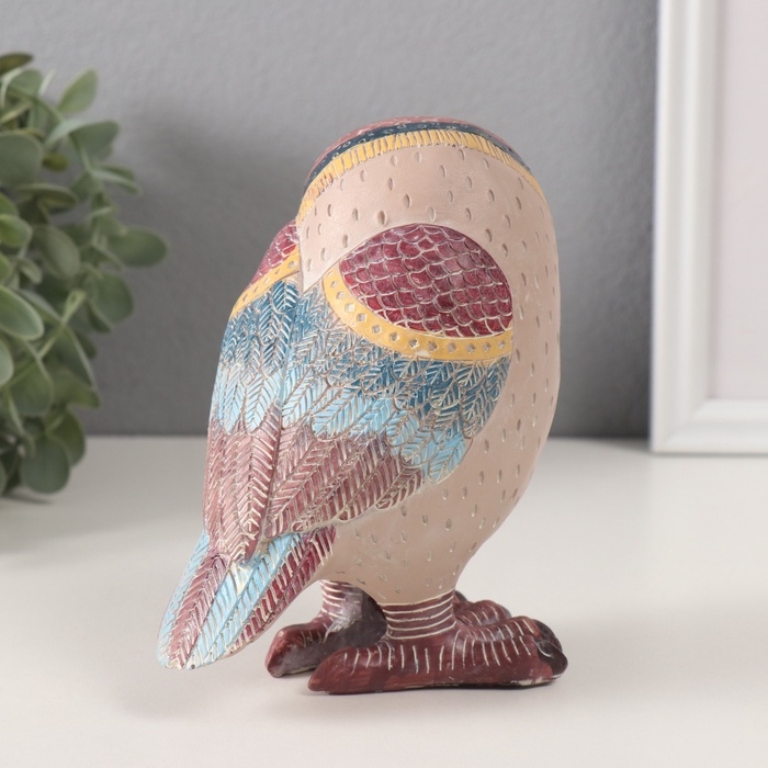 Сувенир полистоун "Совушка с платочком на шее" 11,7х8,3х14 см