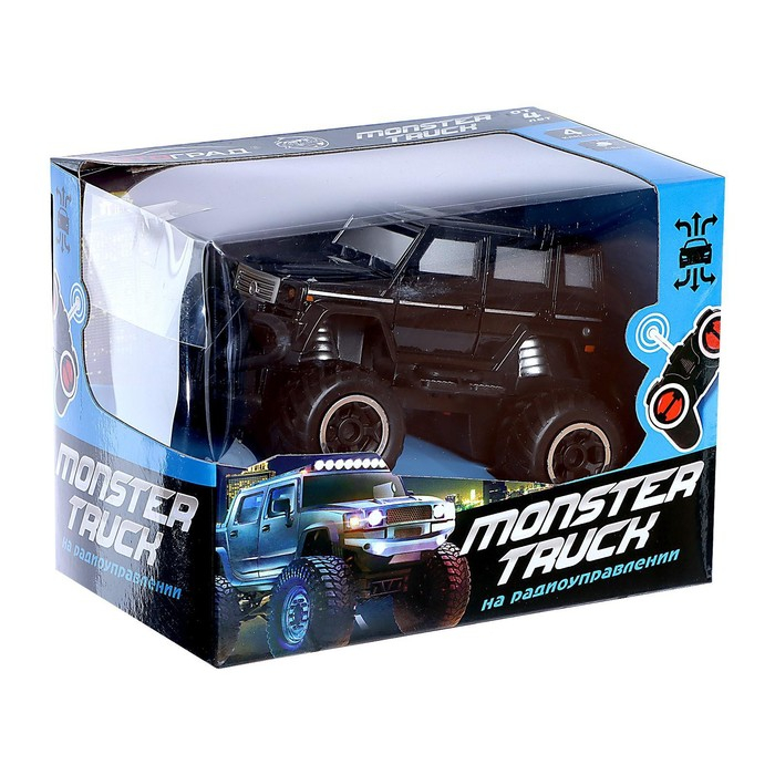 Машина радиоуправляемая &laquo;Внедорожник&raquo;, работает от батареек, цвет чёрный