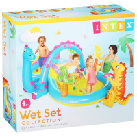 Игровой центр &laquo;Динозавр&raquo;, с распылителем, 302 х 229 х 112 см, от 2 лет, 57135NP INTEX