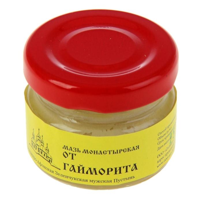 Мазь &laquo;Монастырская От гайморита&raquo;, 25 мл, "Бизорюк"
