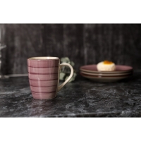 Кружка керамическая Доляна &laquo;Морской мир&raquo;, 360 мл, цвет бордовый