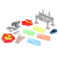 Автотрек &laquo;Магический Трек&raquo;, гибкий, светится в темноте, 198 деталей, поворот