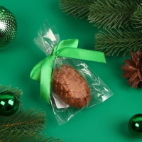 Новый год. Фигурный шоколад "Бомбочка с маршмеллоу "Шишка", 28 г &plusmn; 5 %