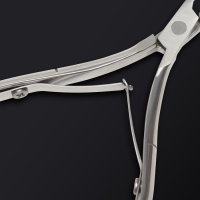 Кусачки маникюрные для кутикулы &laquo;Premium&raquo;, двойная пружина, 10,6 см, длина лезвия - 6 мм, на блистере, цвет серебристый