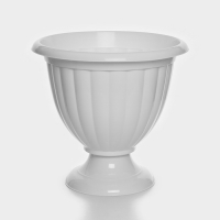 Кашпо уличное на ножке &laquo;Жасмин&raquo;, 18 л, цвет белый