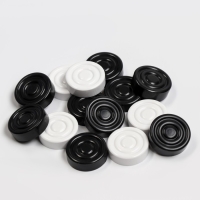 Шашки, настольная игра, d-3 см, h-0.9 cм