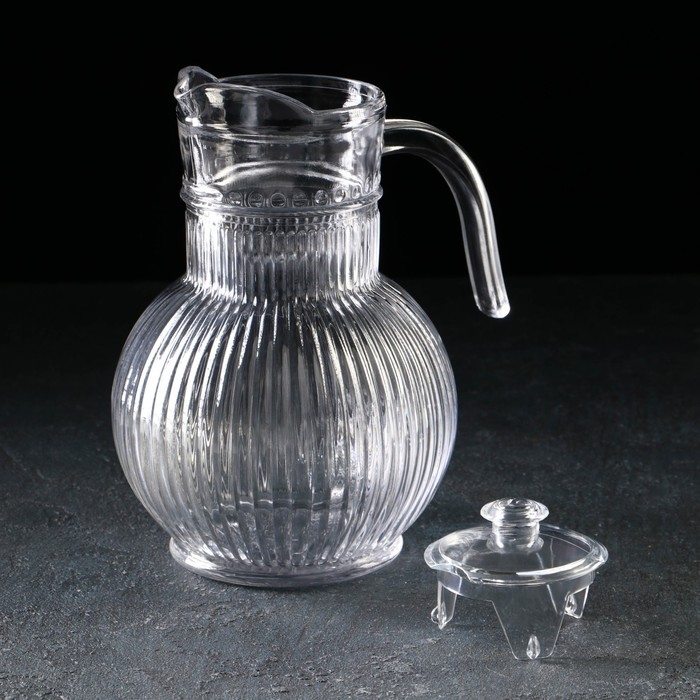Кувшин для воды стеклянный &laquo;Аврора&raquo;, 1,8 л, 15&times;22 см