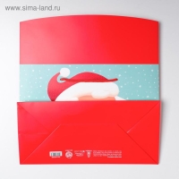 Пакет-коробка &laquo;Дед мороз&raquo;, 28 х 20 х 13 см, Новый год