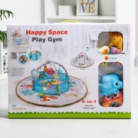 Развивающий игровой набор 5 в 1 &laquo;Коврик-мешок и игровой центр&raquo;, 30 шаров, 83х71х0,5 см.