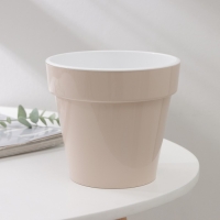 Кашпо для цветов со вставкой &laquo;Порто&raquo;, 1 л, цвет жемчужный