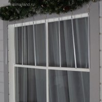 Гирлянда &laquo;Сосульки&raquo; 2.5 &times; 0.5 м, IP65, прозрачная нить, 288 LED, свечение синее с эффектом стекания, 12 В