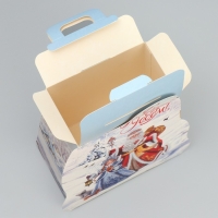 Коробка подарочная новогодняя складная &laquo;С новым годом&raquo;, 16 х 10 х 18 см, Новый год