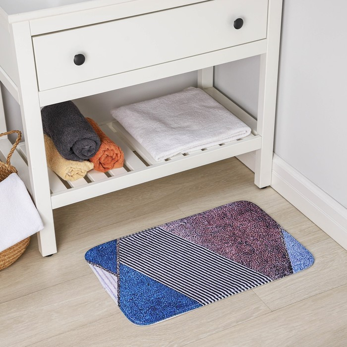 Коврик для ванной и туалета Доляна &laquo;Мелаж&raquo;, 40&times;60 см