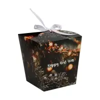 Бонбоньерка, новогодняя подарочная упаковка Hapy new year, 7.5&times;8&times;7.5 см
