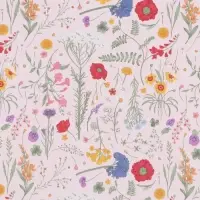 Бумага упаковочная крафтовая &laquo;Цветы&raquo;, 50 х 70 см