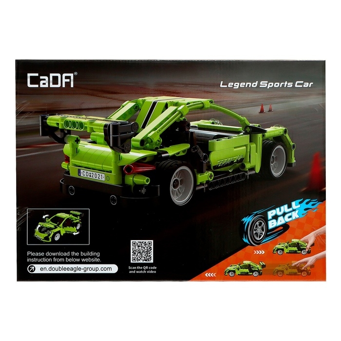 Конструктор инерционный &laquo;Спорткар&raquo;, 387 деталей