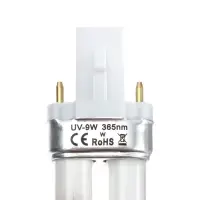 Сменная лампа Luazon LUF-20, ультрафиолетовая, UV-9W, 9 Вт, белая