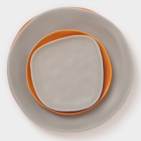 Тарелка  Magistro "Potter" 26см 26х3,5 цвет светло-серый