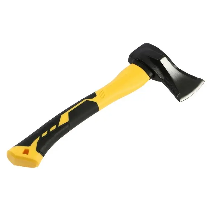 Колун кованый ТУНДРА ПРОФИ, клиновидная форма, фиберглассовое 3К топорище 37 см, 1 кг