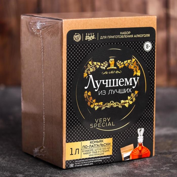 Набор для приготовления алкоголя &laquo;Коньяк&raquo;: набор трав и специй, штоф 500 мл., инструкция