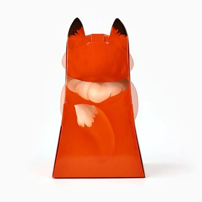 Коробка складная с окном &laquo;Лисичка&raquo;, 9 х 14 х 6 см