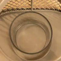 Подсвечник фонарь со стеклянной колбой 19,5х23х15,5 см, d 10 см, металл, цв. серый