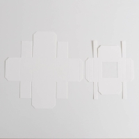 Коробка складная, крышка-дно,с окном, белая, 10 х 10 х 5 см