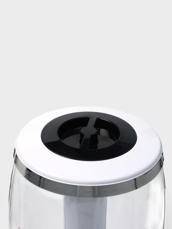 Башня пивная VaviloneDouble, 3 л, ёмкость для льда, подсветка, пластик, серебристая