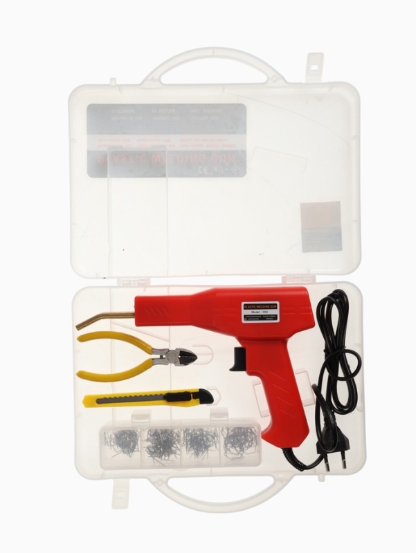 Паяльник для пластика ТУНДРА, 50 Вт, 750 &deg;С, комплект оснастки, кейс