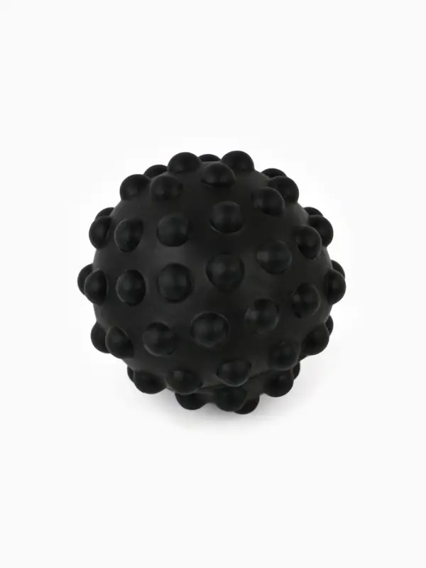 Игрушка пищащая "Мячик" для собак, 6,5 см, черная