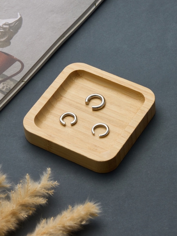 Серьги каффы &laquo;Трио&raquo;, набор 3 шт. цвет серебро