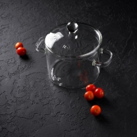 Кастрюля из жаропрочного стекла Magistro &laquo;Лия&raquo;, 1,2 л, 20&times;14 см