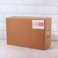 Органайзер для хранения, с ручками, 2 секции, 31 &times; 20 &times; 29 см, цвет прозрачный/золотой