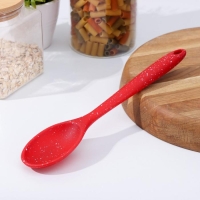 Ложка гарнирная Доляна &laquo;Гранат&raquo;, силикон, 28,5&times;5,5 см, цвет красный