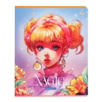 Тетрадь 48 листов, в клетку "Звезды в небе", обложка мелованный картон, выборочный уф-лак, МИКС