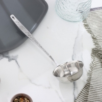 Ложка разливательная малая &laquo;Уралочка&raquo;, длина ручки=21,5 см, толщина 2 мм (М13)