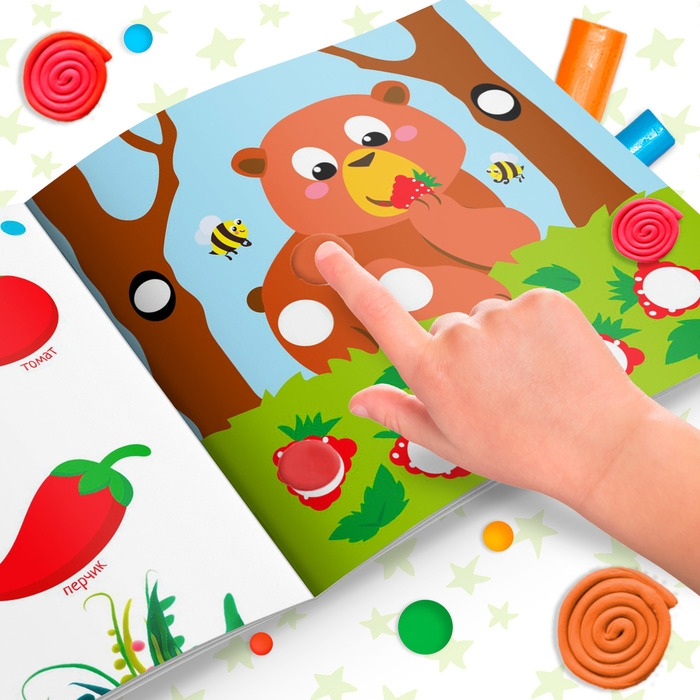 Аппликации пластилином &laquo;Изучаем цвета&raquo;, 12 стр.