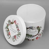 Коробка подарочная круглая &laquo;Сказочных моментов&raquo;, 19.5 х 22 см, Новый год