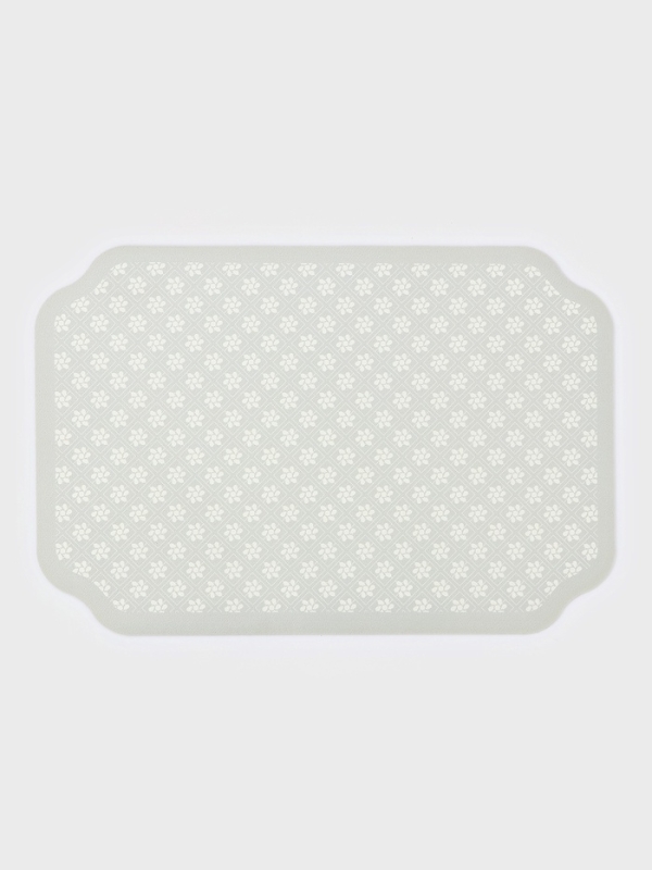 Коврик "Daisies" влаговпитывающий Доляна, 45х30 см, серый