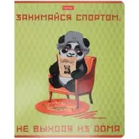Тетрадь 48л кл Hatber "Мудрая панда", на скобе, скругл углы, 60-65г/м&sup2; 5В МИКС