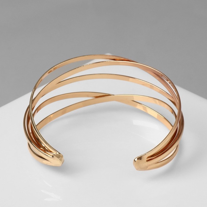 Браслет металл «Афина» многослойный, цвет золото Браслет металл «Афина» многослойный, цвет золото