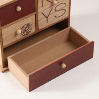 Шкатулка дерево 4 ящика "KEYS" 23,4х10х21 см