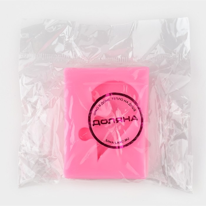 Молд &laquo;Половинки&raquo;, силикон, 6&times;4,5&times;0,9 см, цвет розовый