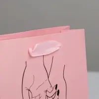 Пакет подарочный ламинированный, упаковка, &laquo;I love you&raquo;, S 12 х 15 х 5.5 см