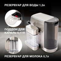 Кофеварка рожковая HEM-9999 серебристый