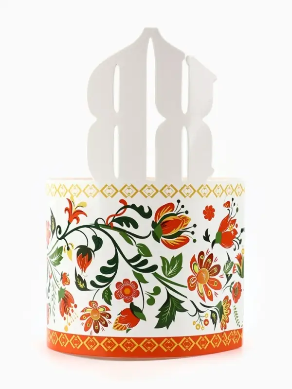 Форма ободок для кулича &laquo;ХВ&raquo;, на Пасху, 41.6&times;18.7 см