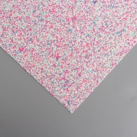 Лист для творчества иск.кожа "Блёстки" розово-голубой лист 33х20 см толщина 1,6 мм