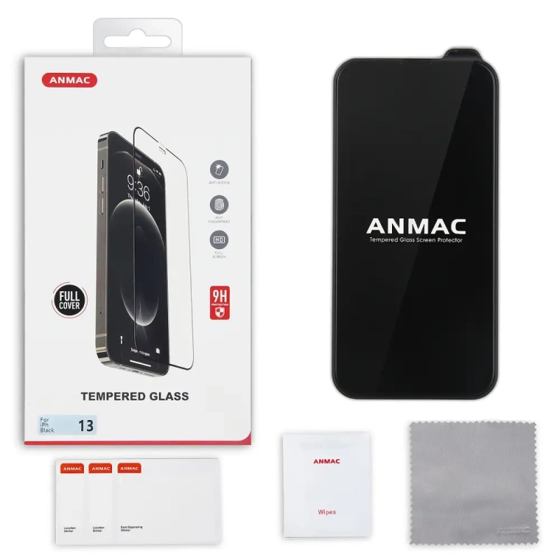 Защитное стекло iPh 13/13 Pro/14/16e Full Cover ANMAC Арт. 1137141