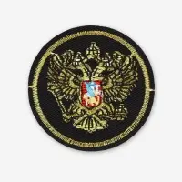 Термоаппликация &laquo;Герб&raquo;, 6&times;6 см, фасовка 10 шт., цвет золотой